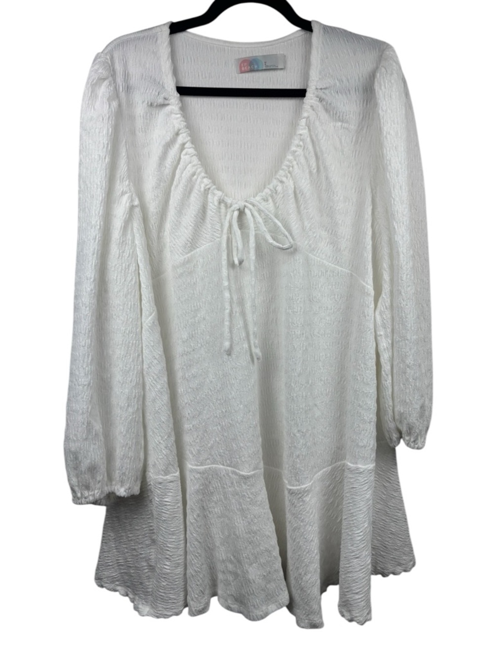 Free People Anderson Mini Dress White L Boho Cottagecore